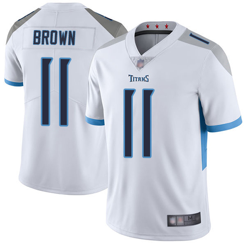 Tennessee Titans Limited White Men A.J. Brown Road Jersey NFL Football #11 Vapor Untouchable->tennessee titans->NFL Jersey